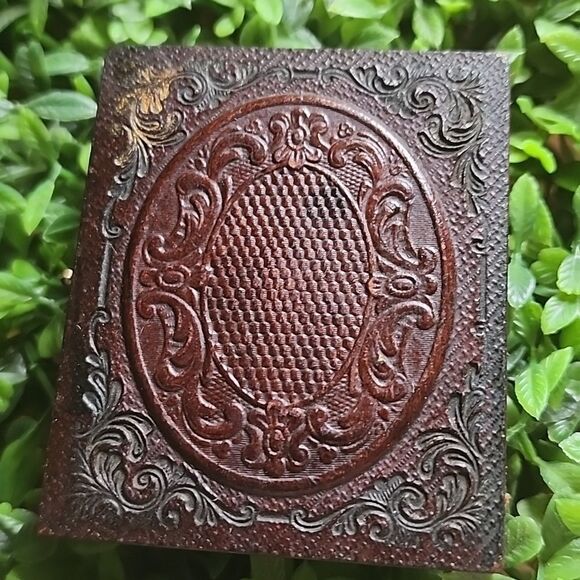 Antique Civil War Era Tin Type Wood & Glass - Picture 1 of 14